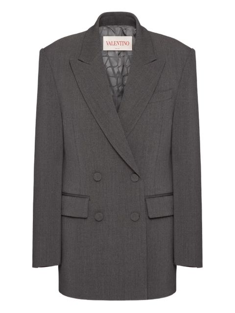 Valentino Garavani flap-pocket coat - Grey - zdjęcie produktu nr 1