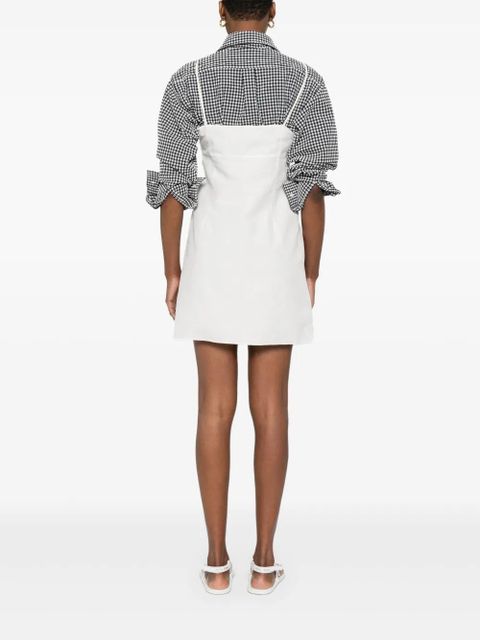 Miu Miu linen-blend dress - White