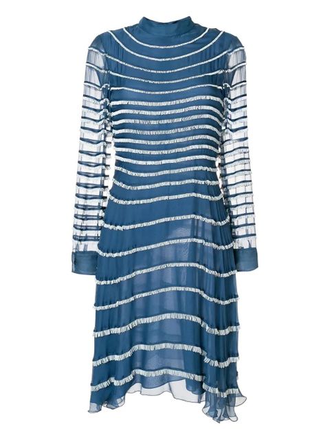 Valentino Garavani ruffled midi dress - Blue - zdjęcie produktu nr 1