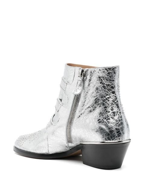 Chloé Susanna short boots - Silver