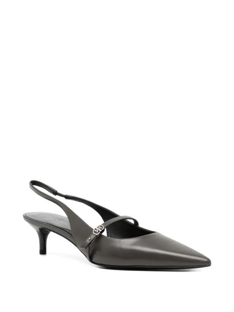Tory Burch 45mm logo-buckle pumps - Grey - zdjęcie produktu nr 2