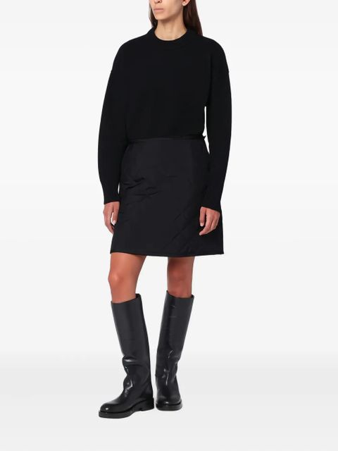 Jil Sander quilted mini skirt - Black - zdjęcie produktu nr 2