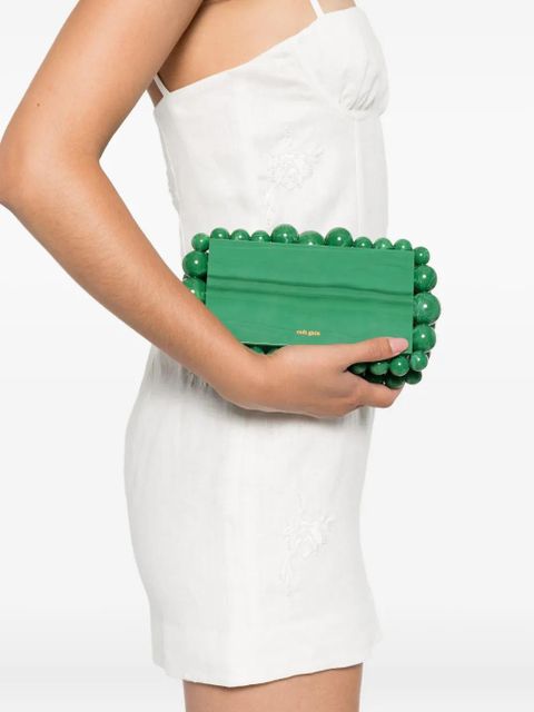 SIR. embroidered spaghetti-strap mini dress - White