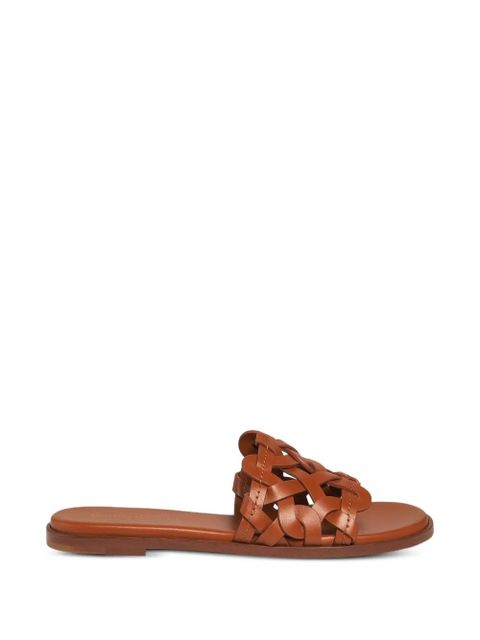 Gianvito Rossi woven flat sandals - Brown - zdjęcie produktu nr 1