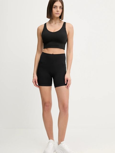adidas Performance szorty treningowe damskie kolor czarny gładkie medium waist KT3301 - zdjęcie produktu nr 2