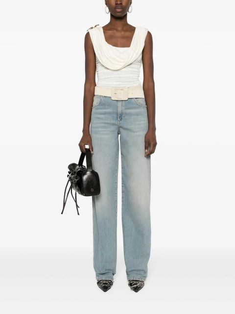 Blumarine sleeveless satin top - Neutrals