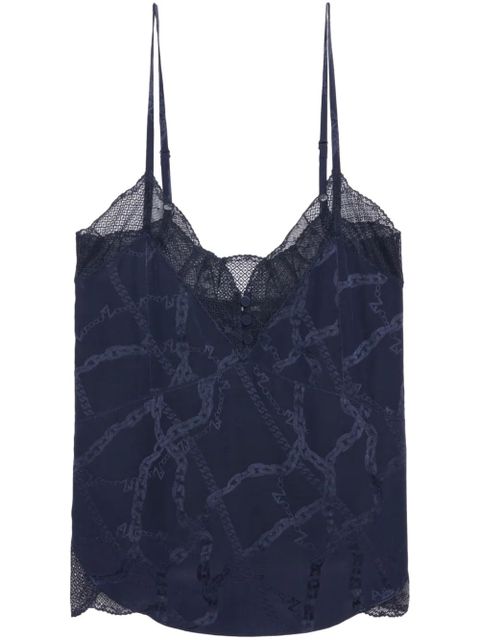 Zadig&Voltaire Jac Chaines top - Blue - zdjęcie produktu nr 1