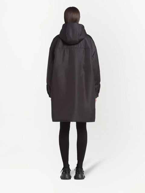 Prada Light Re-Nylon triangle-logo raincoat - Black