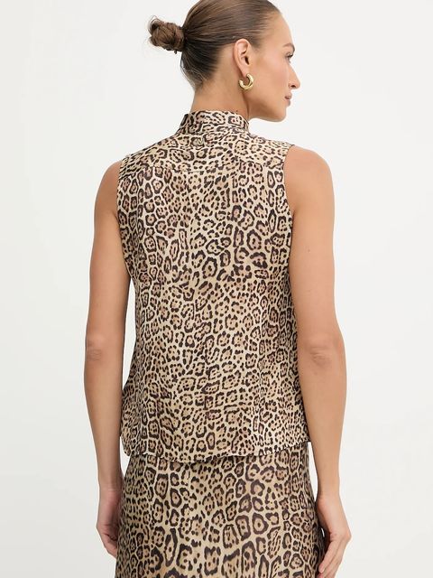 Marciano by Guess bluzka ALANIS damska kolor brązowy wzorzysta 5YGH12 7298A