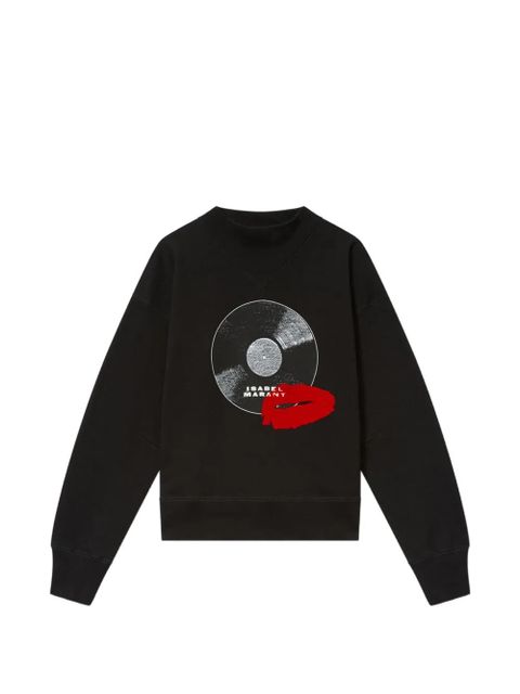 ISABEL MARANT Mylan graphic-print sweatshirt - Black - zdjęcie produktu nr 1