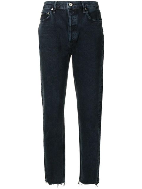 AGOLDE mid-rise tapered-leg slim jeans - Blue - zdjęcie produktu nr 1