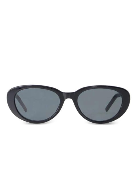 Saint Laurent Eyewear oval-frame sunglasses - Black - zdjęcie produktu nr 1