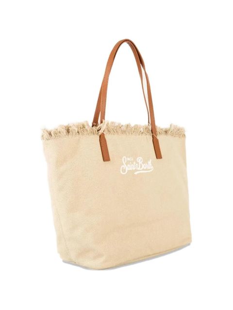 MC2 Saint Barth City fringed tote bag - Neutrals
