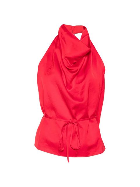 Marques'Almeida halterneck backless top - Red - zdjęcie produktu nr 1