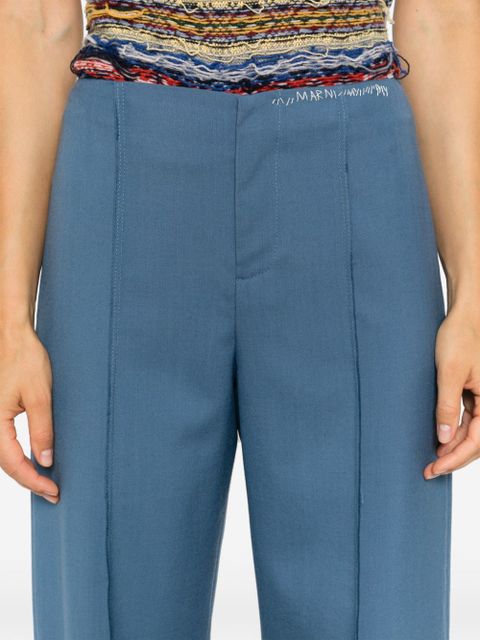 Marni virgin wool trousers - Blue - zdjęcie produktu nr 2