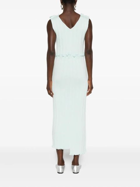 Jil Sander asymmetric midi dress - Blue