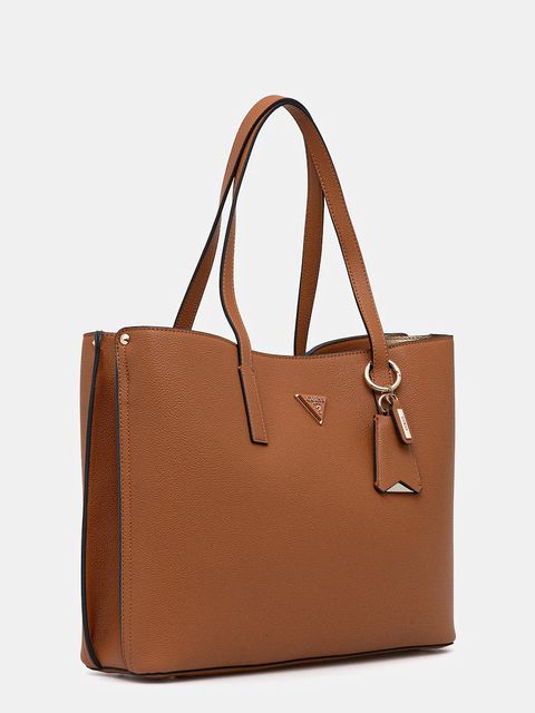 Guess torebka MERIDIAN kolor brązowy HWBG69 74230