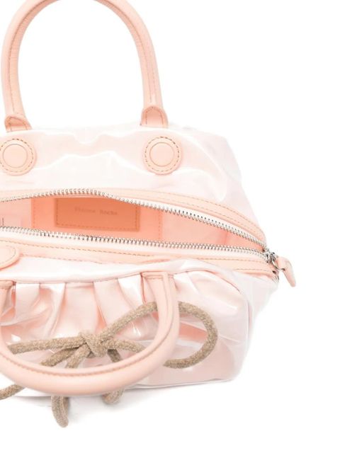 Simone Rocha mini gathered bow tote bag - Pink