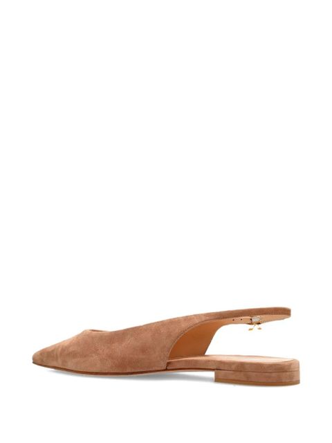 Gianvito Rossi pointed sling-back flat pumps - Brown - zdjęcie produktu nr 2