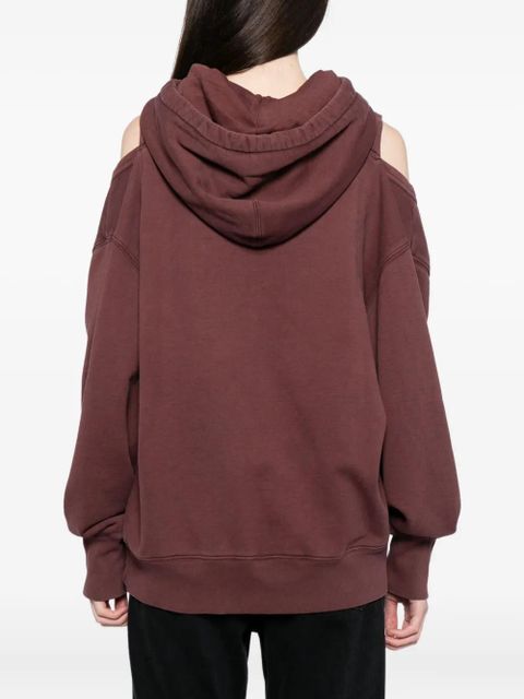 Jean Paul Gaultier cut-out hoodie - Red