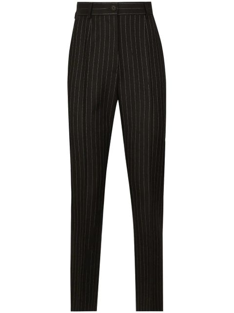 Dolce & Gabbana tailored pinstripe wool trousers - Black - zdjęcie produktu nr 1