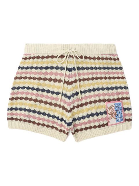 ZIMMERMANN drawstring knitted shorts - Neutrals - zdjęcie produktu nr 1
