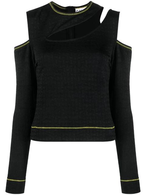 GANNI cut-out detail top - Black - zdjęcie produktu nr 1