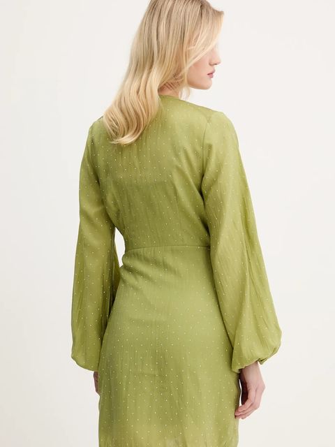 Never Fully Dressed sukienka kolor zielony mini dopasowana NFDDR1716