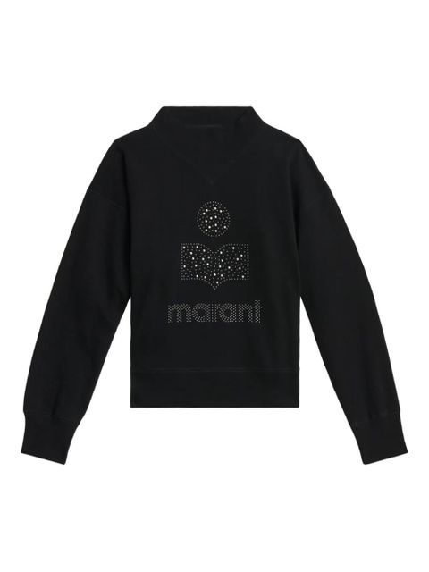 MARANT ÉTOILE Moby studded-logo sweatshirt - Black - zdjęcie produktu nr 1