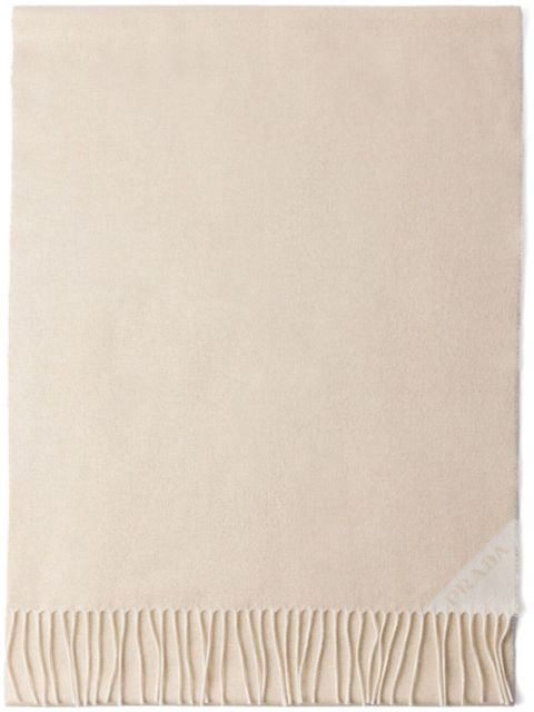 Prada Sand silk blend scarf - Neutrals - zdjęcie produktu nr 1