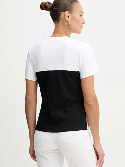 Karl Lagerfeld t-shirt bawełniany damski kolor czarny B1W17008