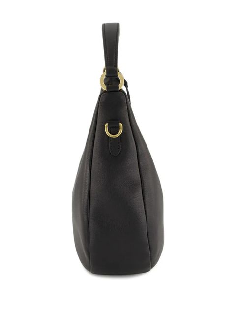Prada zip leather shoulder bag - Black