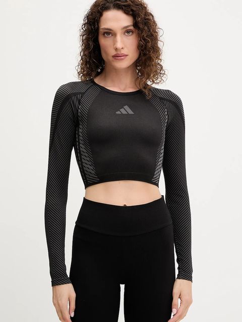 adidas Performance longsleeve treningowy POWER kolor czarny JH1364 - zdjęcie produktu nr 1