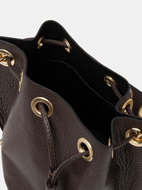 Answear.LAB torebka skórzana kolor brązowy