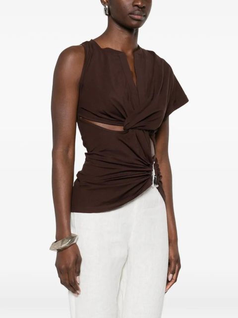 Christopher Esber pendant-detail top - Brown - zdjęcie produktu nr 2