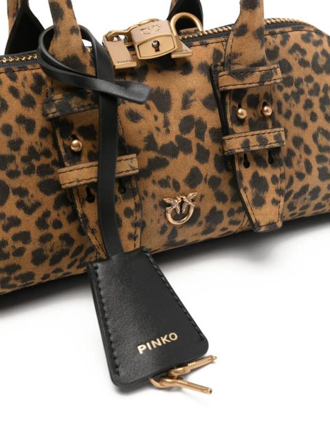 PINKO leopard-print tote bag - Brown