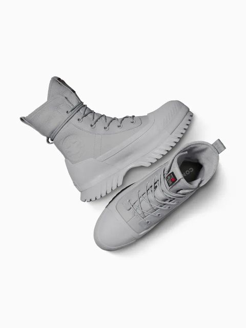 Converse trampki skórzane Chuck Taylor All Star Lugged 2.0 CC kolor szary A12344C