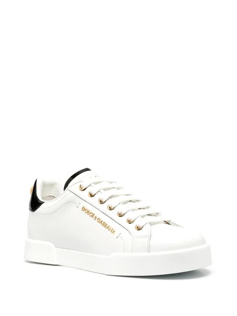 Dolce & Gabbana logo-embellished low-top sneakers - White