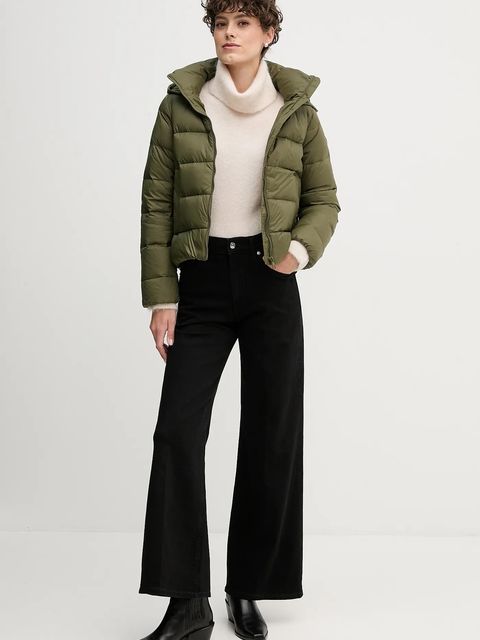 Tommy Hilfiger kurtka puchowa kolor zielony zimowa WW0WW43581