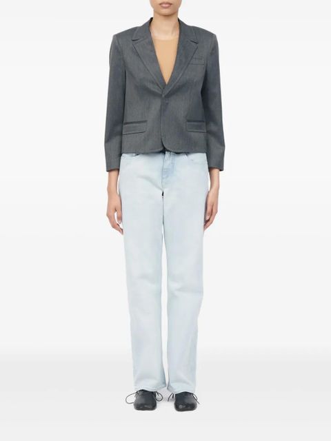 MM6 Maison Margiela notched-lapels jacket - Grey - zdjęcie produktu nr 2