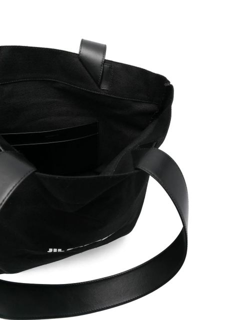 Jil Sander logo-print tote bag - Black