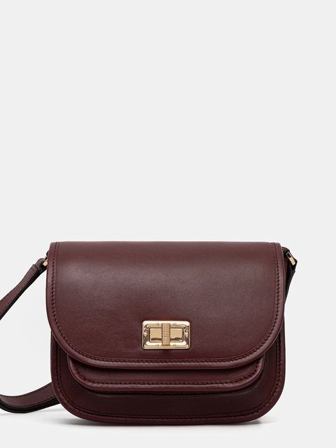 Geox torebka skórzana FLAVRIE kolor bordowy D46Z4A 00043 - zdjęcie produktu nr 1