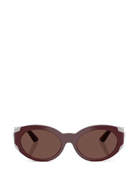 Versace Eyewear Medusa-motif round-frame sunglasses - Red - zdjęcie produktu nr 1