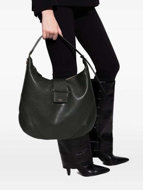 Jimmy Choo medium Bar Hobo tote bag - Black - zdjęcie produktu nr 2