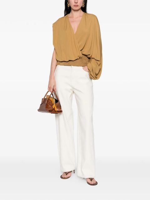 Christopher Esber V-neck blouse - Brown - zdjęcie produktu nr 2