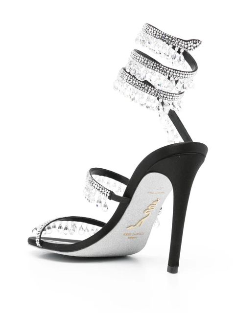 René Caovilla 105mm Cleo sandals - Black