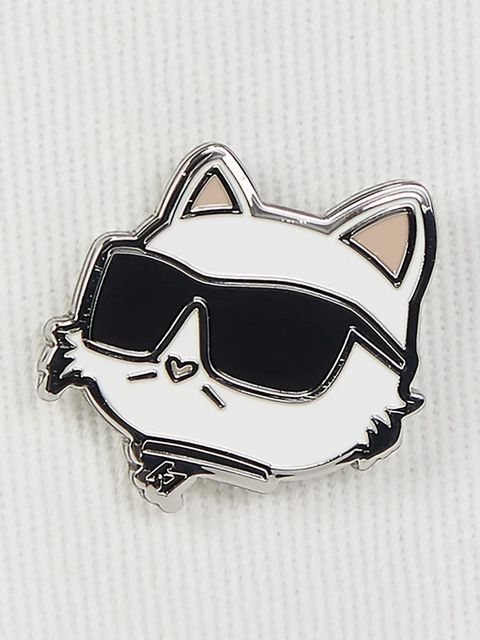 Karl Lagerfeld czapka z daszkiem bawełniana IKON