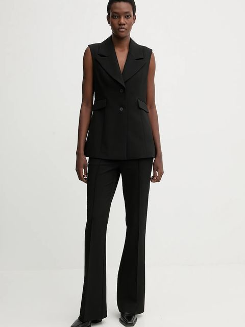 AllSaints spodnie ASTRA damskie kolor czarny proste high waist W042QD - zdjęcie produktu nr 2