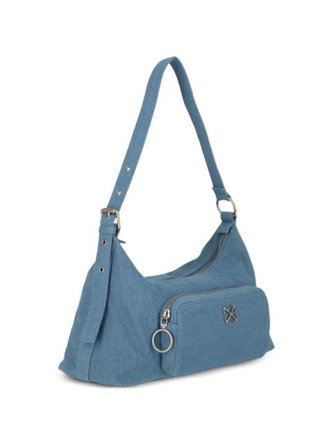 Off-White Arrows denim shoulder bag - Blue