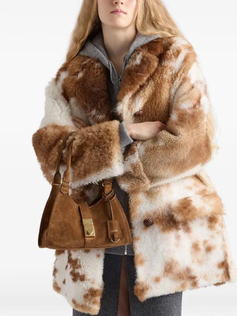 Prada small suede tote bag - Brown - zdjęcie produktu nr 2